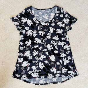 LuLaRoe Vintage Mickey Mouse graphic short sleeve tunic (M) Disney